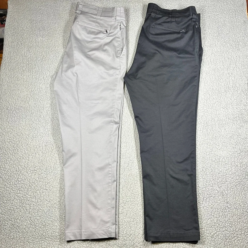 Oak Hill LOT OF 2 Chino Pants Straight Fit Bundle Mens 42x30 Grey Stone DXL